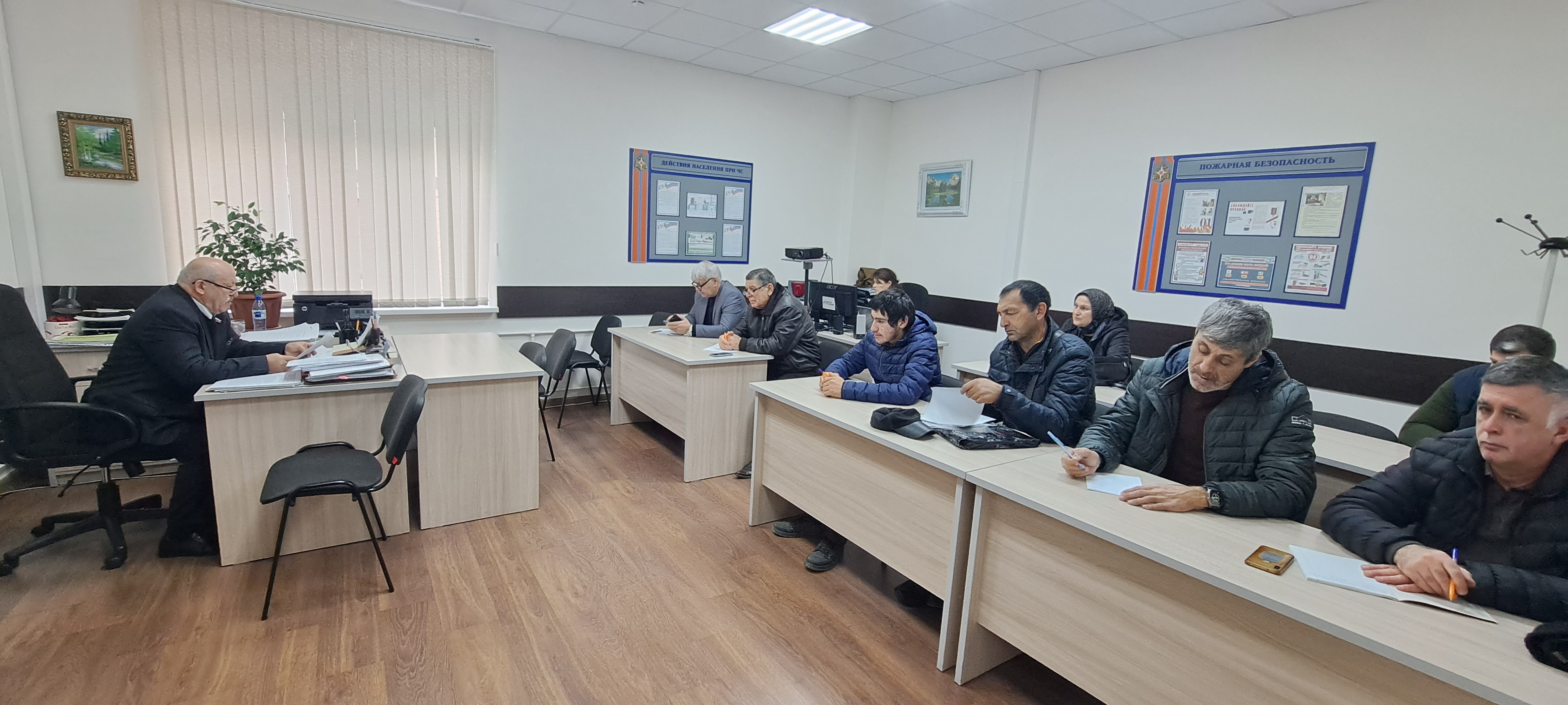 Занятия на курсах ГО