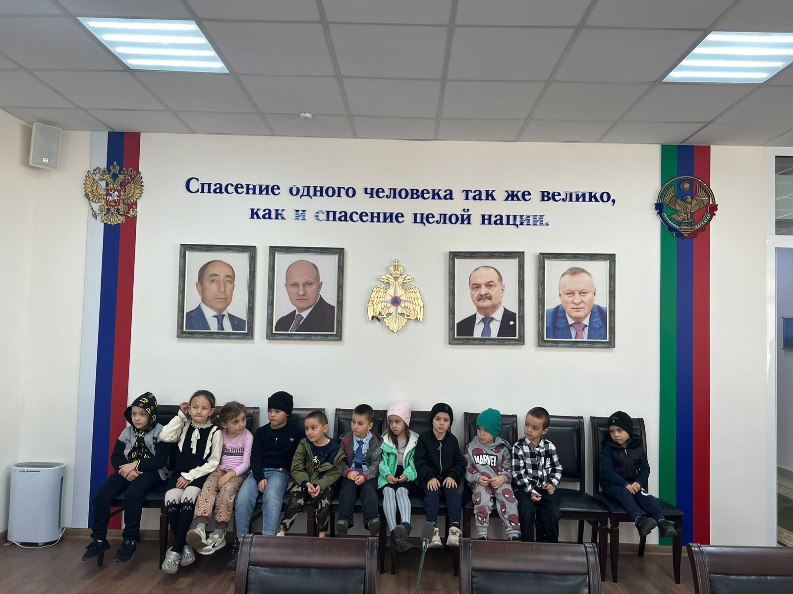 Экскурсия по РЦОВ «Системы-112» г. Каспийск для дошколят