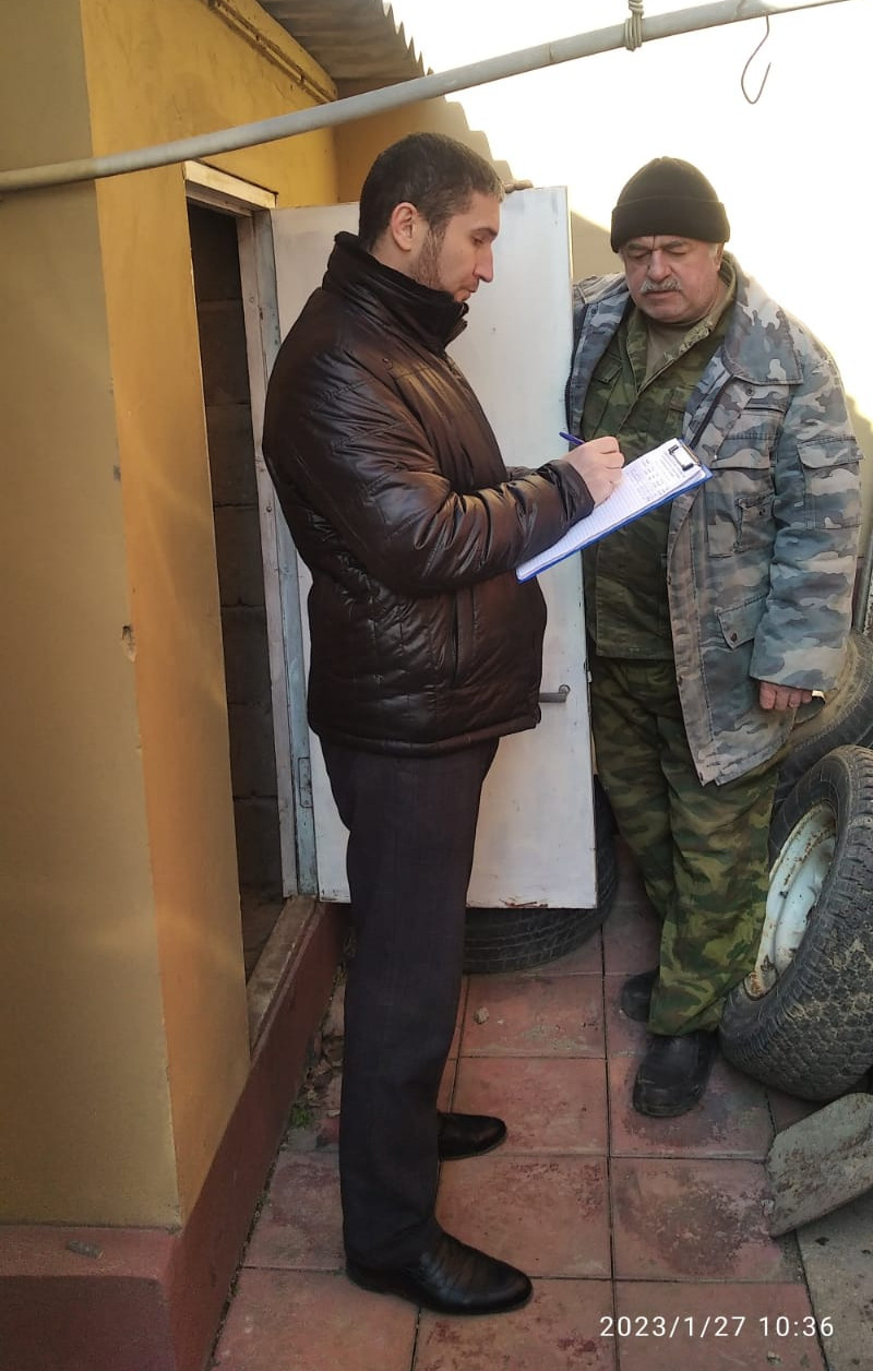 Подворовые обходы в частном секторе  городского округа «город Каспийск»
