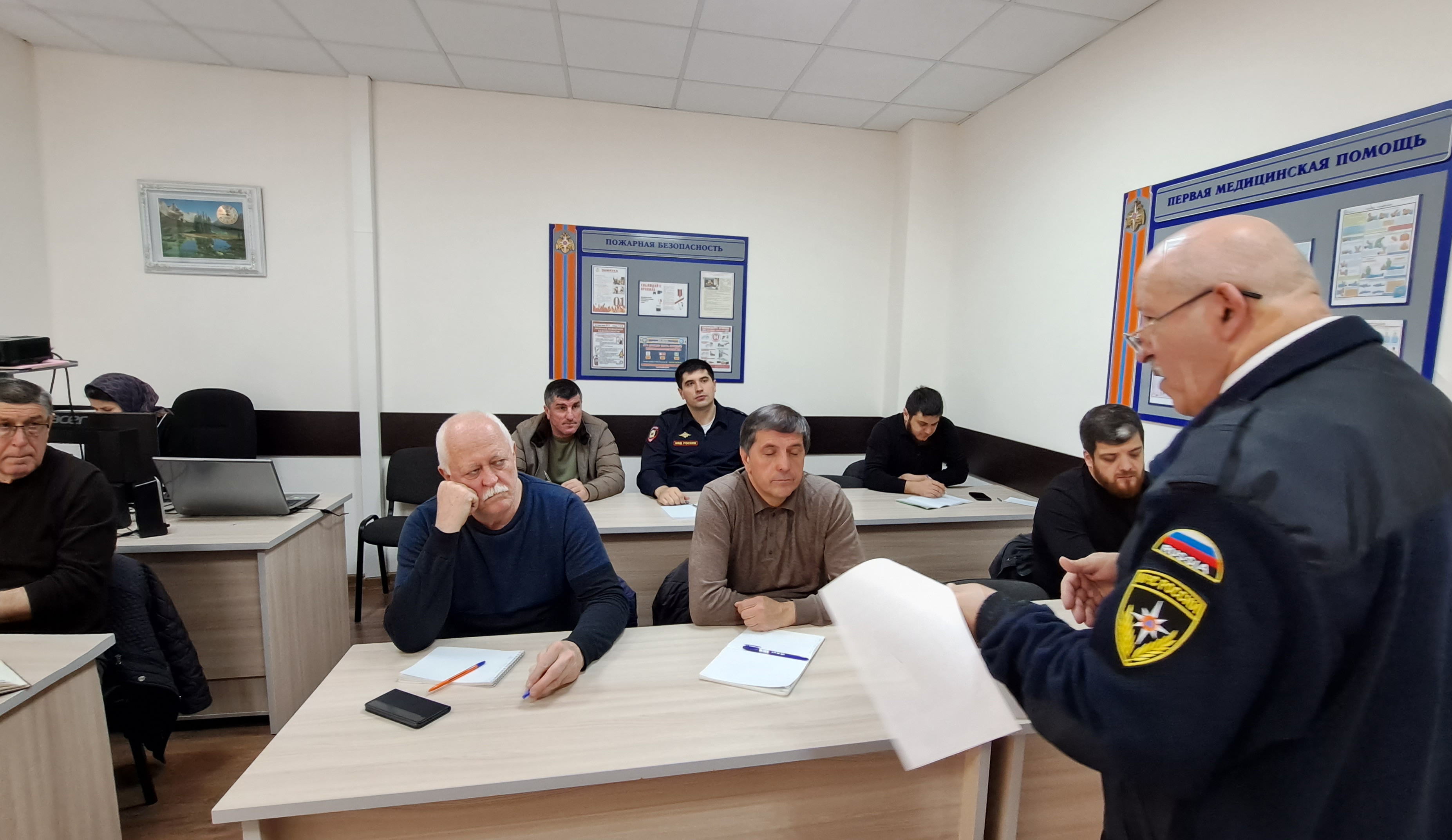 Занятия на курсахгражданской обороны