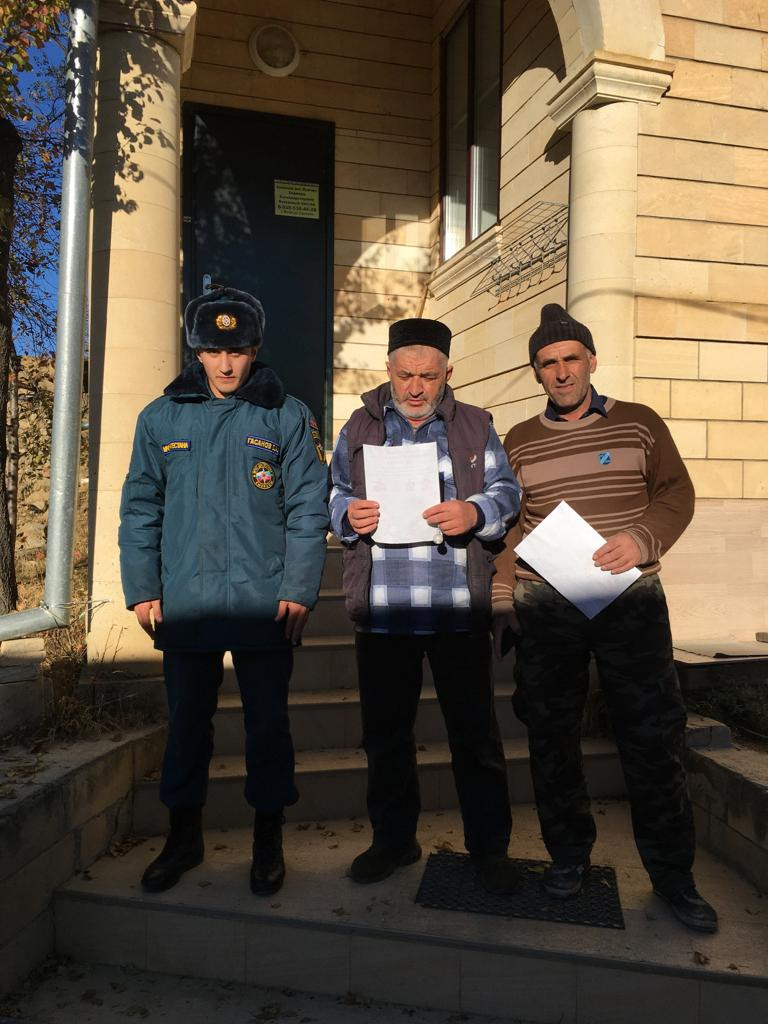 Профилактические мероприятия с населением ПЧ-52 с. Акуша
