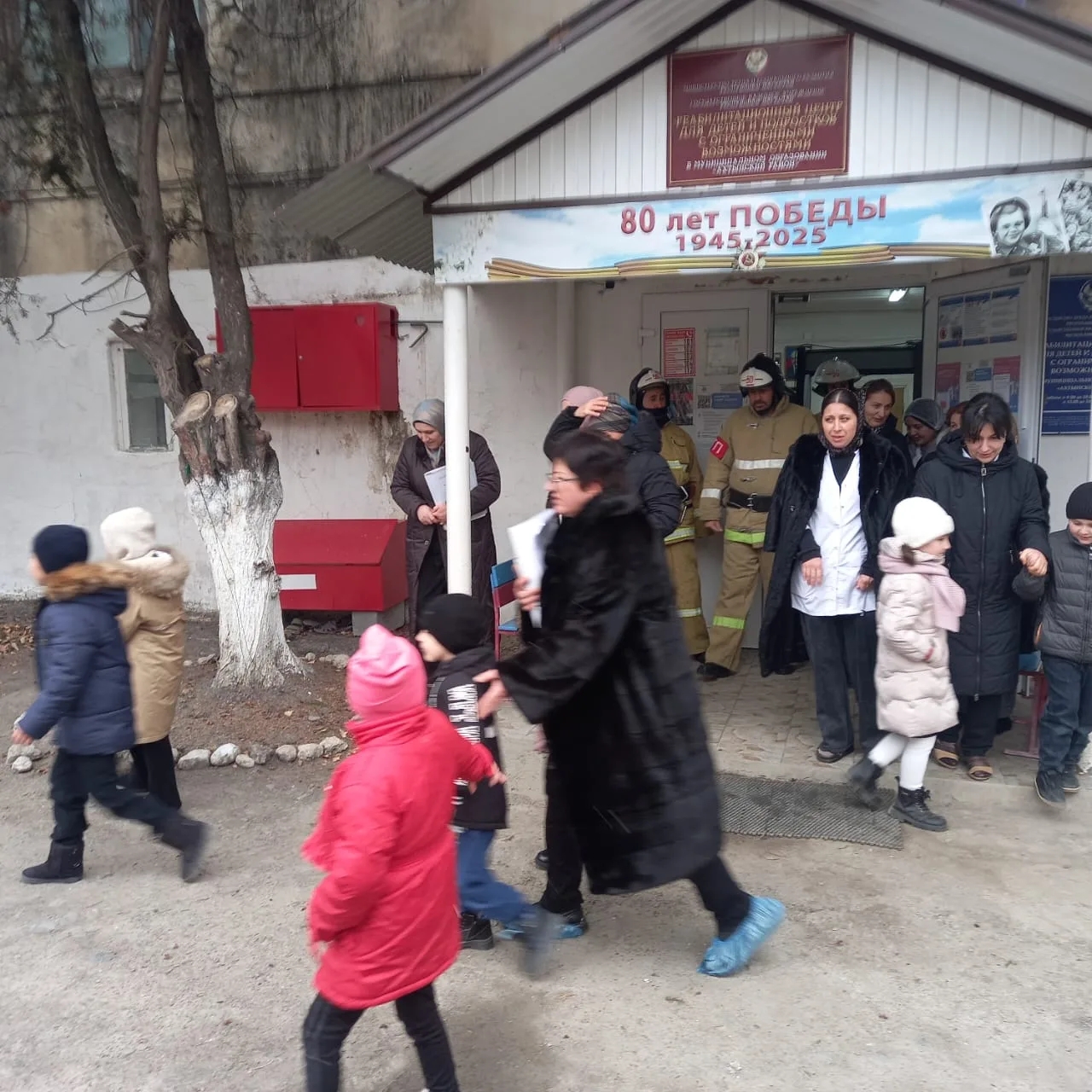 В  Реабилитационном центре села Ахты прошли совместные учения с участием ПЧ-50