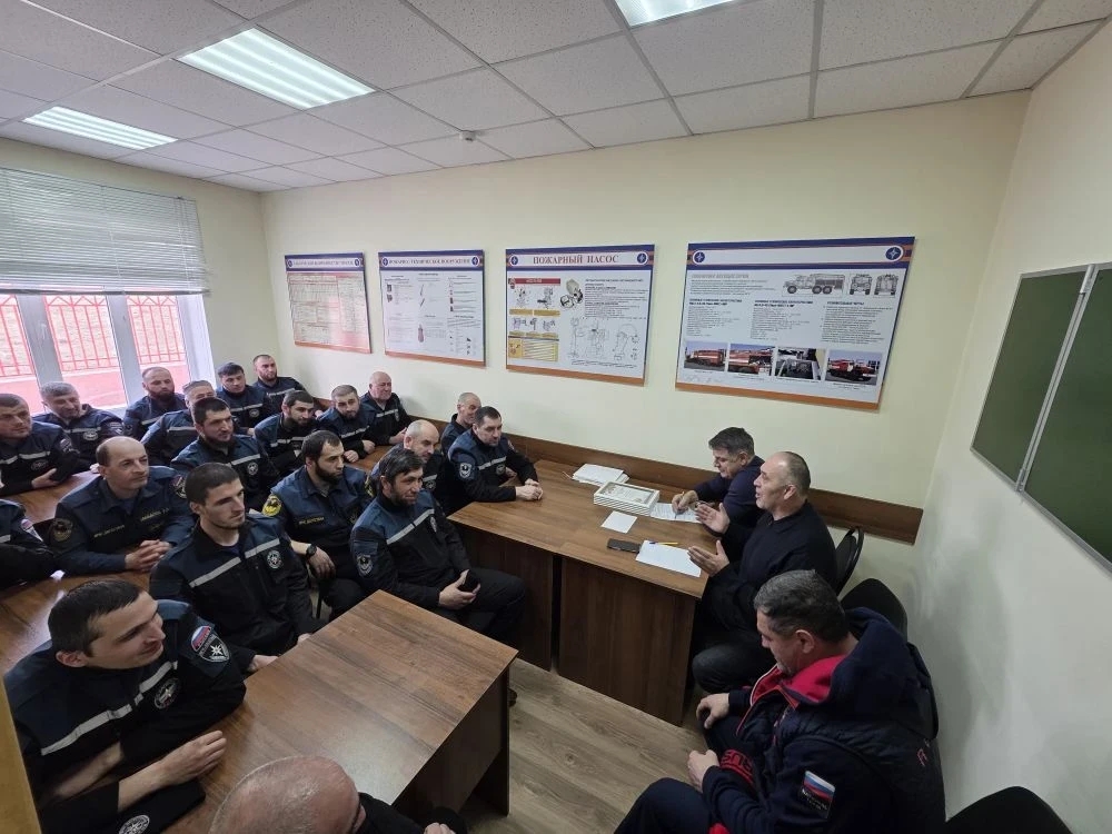 Руководство ГКУ РД «Противопожарная служба РД» посетило с рабочим визитом Ахтынский район