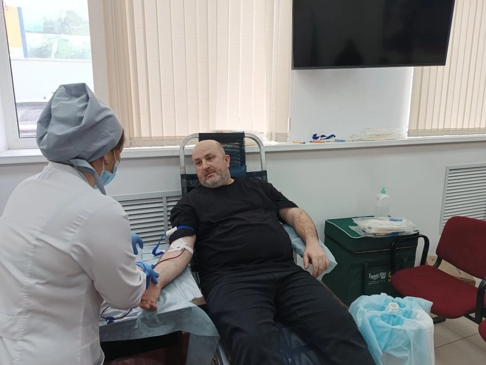 Руководство и работники ГКУ РД «Противопожарная служба Республики Дагестан» приняли участие в донорской акции.