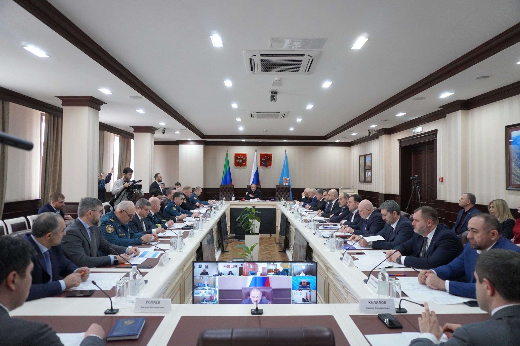 В Ситуационном центре республики Дагестан прошло первое в этом году Заседание КЧС