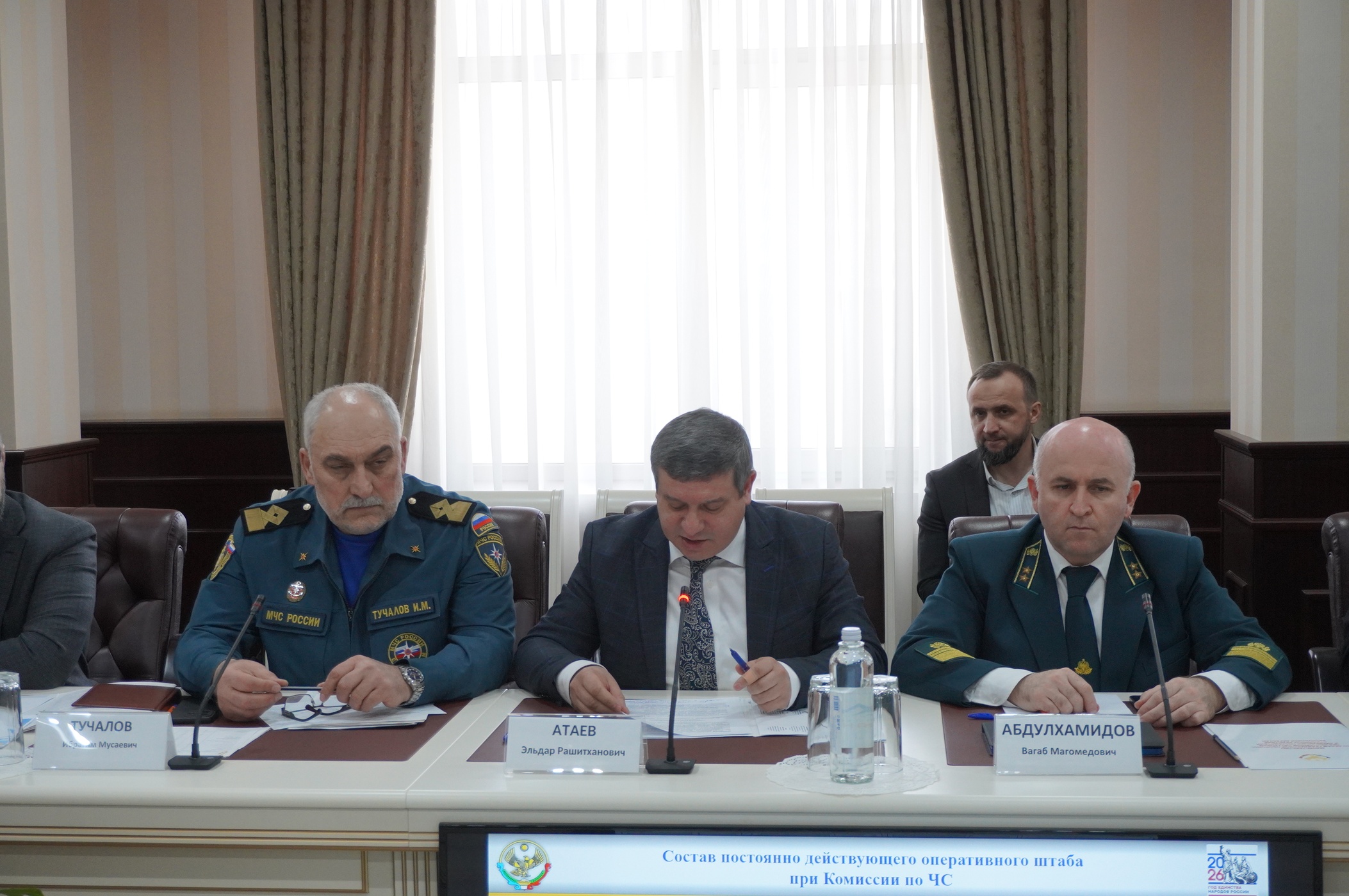 В Ситуационном центре республики Дагестан прошло первое в этом году Заседание КЧС