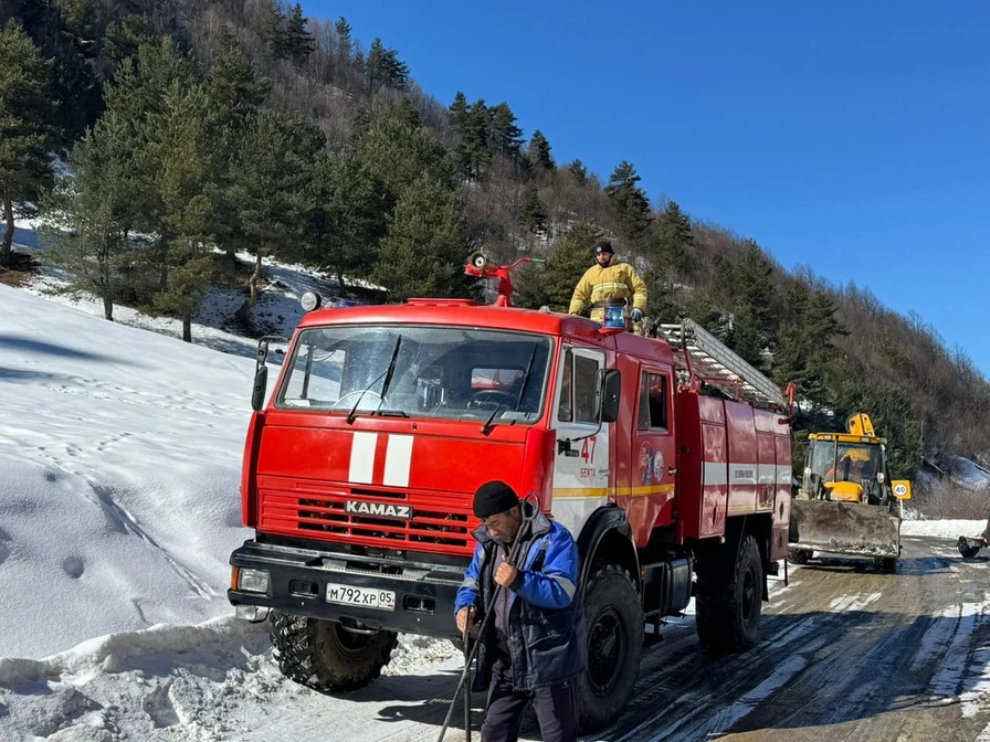 Работники ПЧ-47 приняли участие в тактико-специальных учениях по ликвидации последствий схода снежной лавины