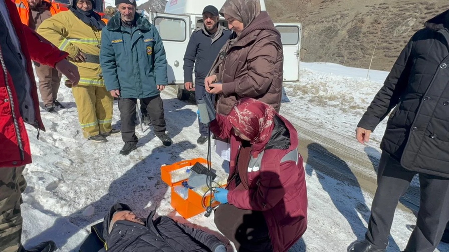 Работники ПЧ-47 приняли участие в тактико-специальных учениях по ликвидации последствий схода снежной лавины