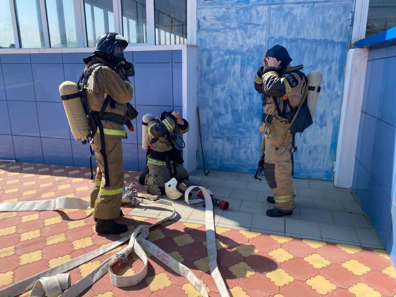 Слаженность в секундах: в Буйнакском районе прошли учения на спортивном объекте