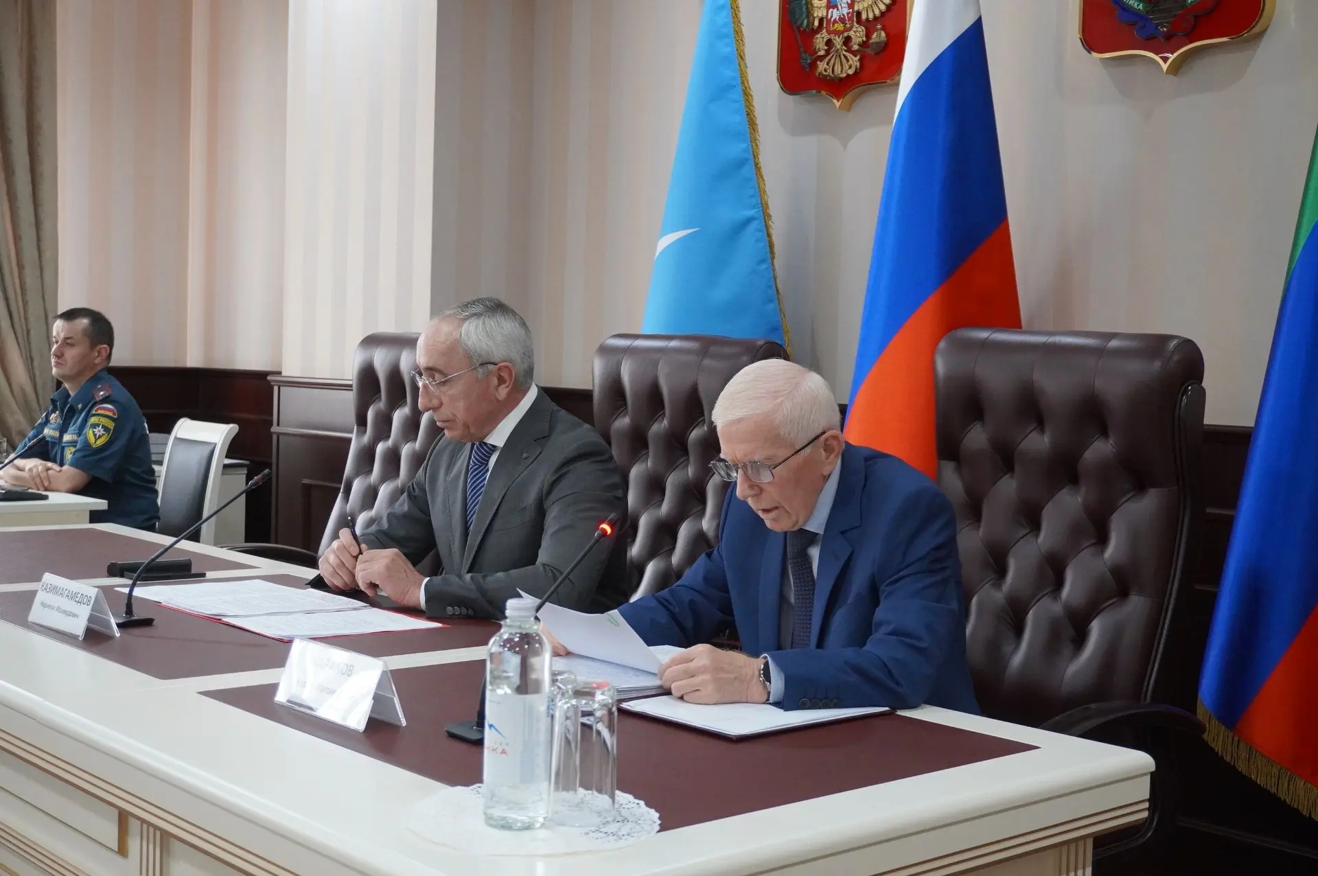 Нариман Казимагамедов открыл Заседание Общественного совета при министерстве по делам гражданской обороны, чрезвычайным ситуациям и ликвидации последствий стихийных бедствий Республики Дагестан.